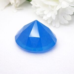 Handmade Blue Faceted Resin Gemstone Diamond